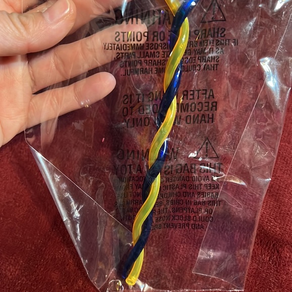 Vintage Disney “Lady And The Tramp” Spaghetti Dinner Double Drinking Straws - Picture 5 of 5